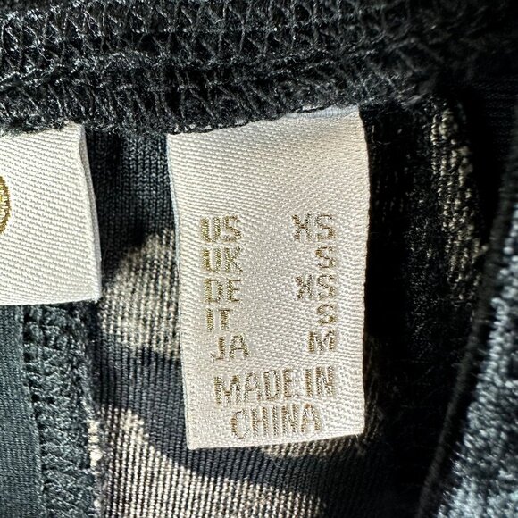 LOGO Lavish Velvet‎ tie-dye tunic top size XS Black - Picture 5 of 6